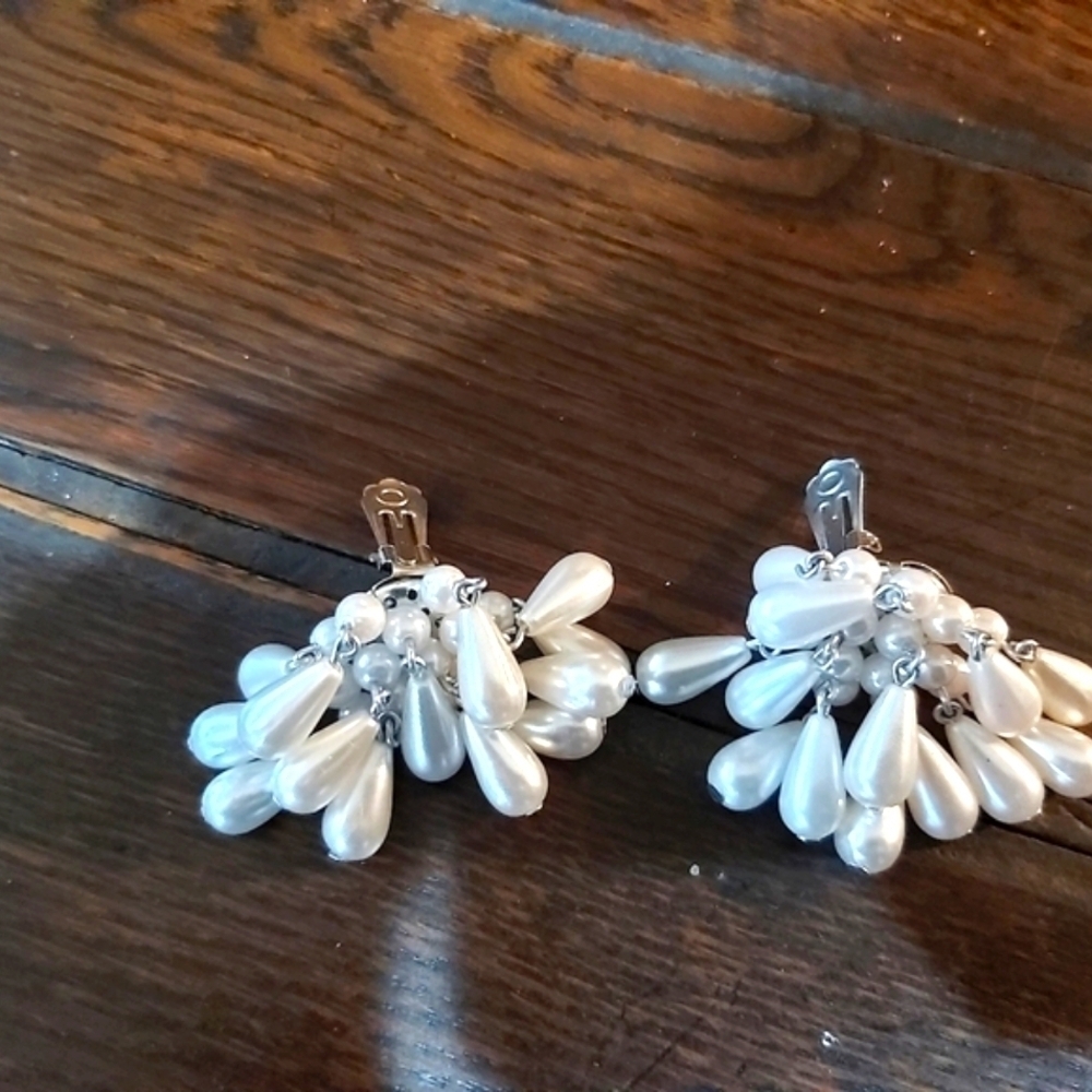 Vintage clip on earrings/B1